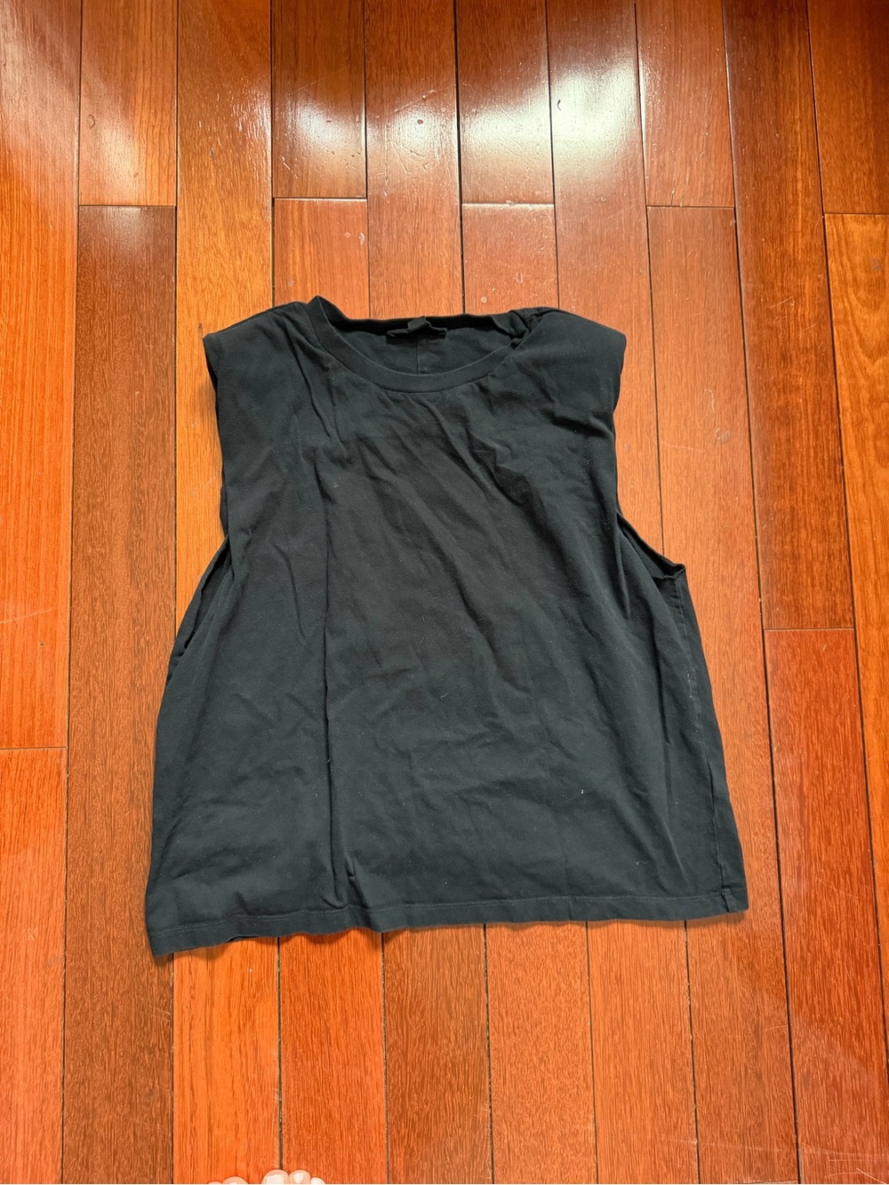 AllSaints Black Sleeveless Muscle Tank